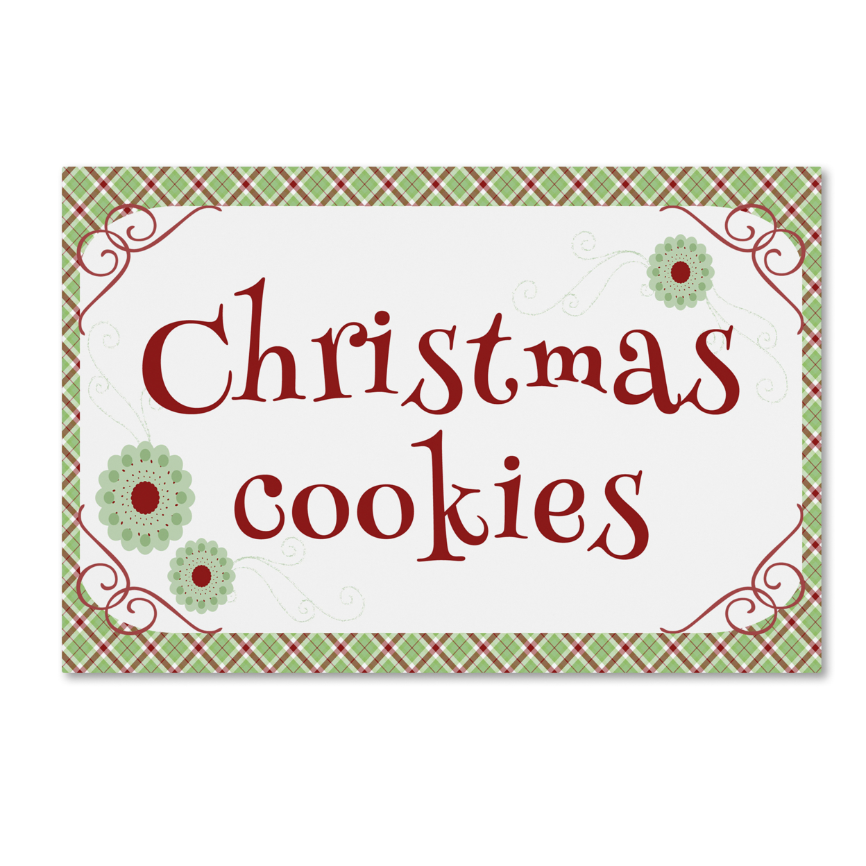 Jennifer Nilsson 'Christmas Cookies Banner' Canvas Art 16 X 24