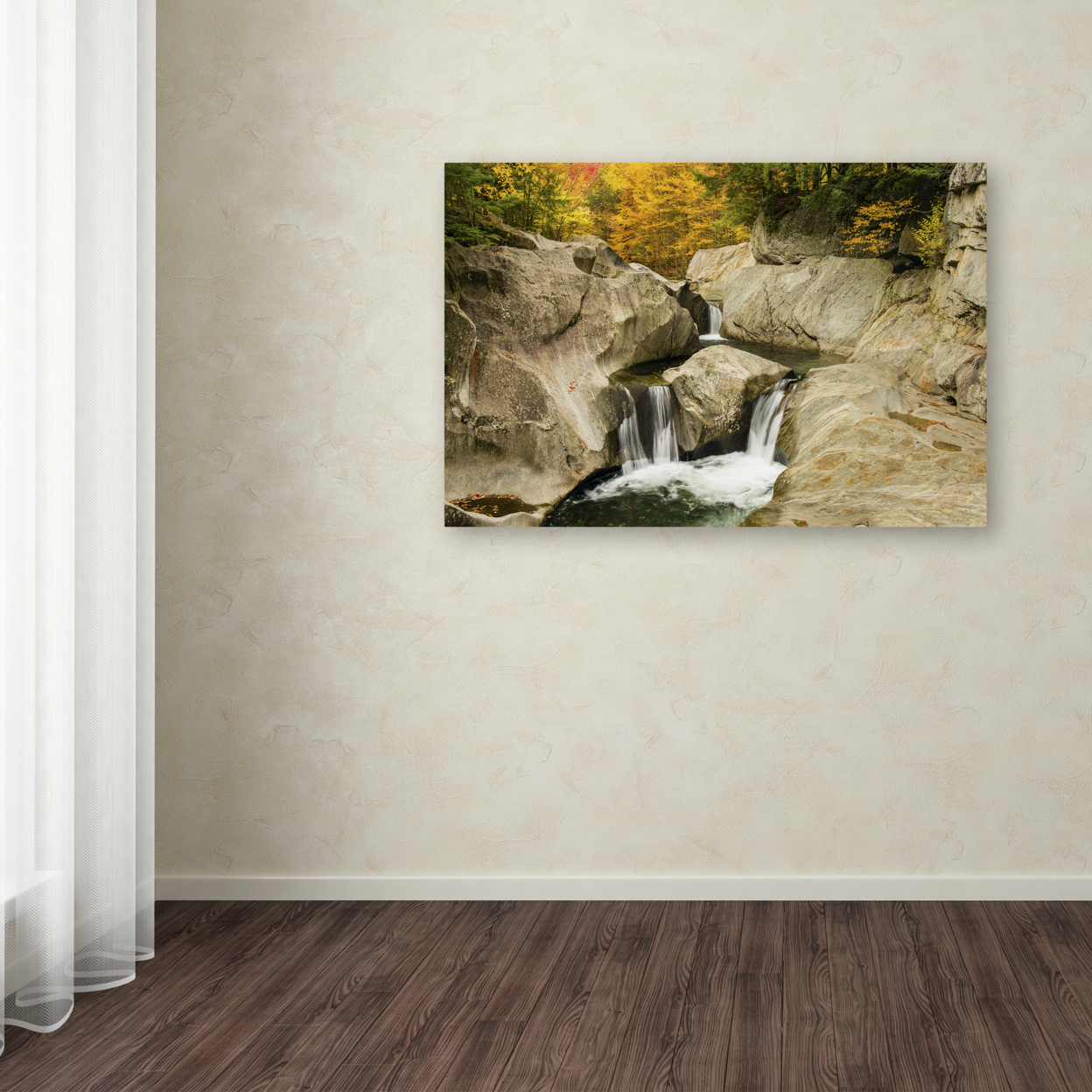 Michael Blanchette Photography 'Fall At The Falls' Canvas Art 16 X 24