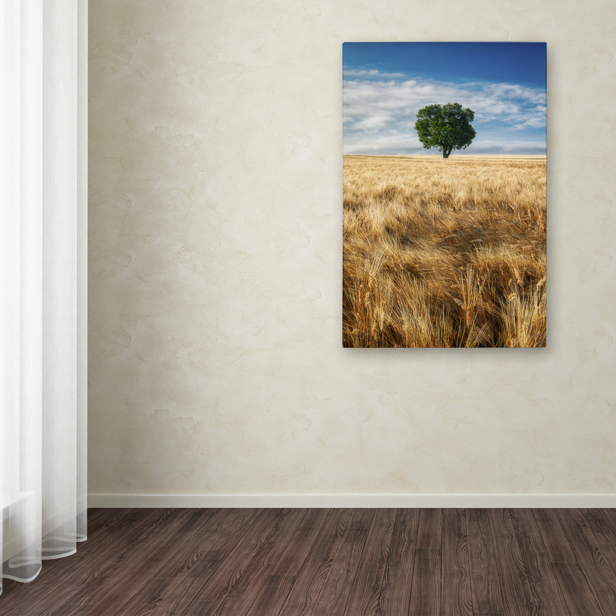 Michael Blanchette Photography 'Wheat Field Tree' Canvas Art 16 X 24