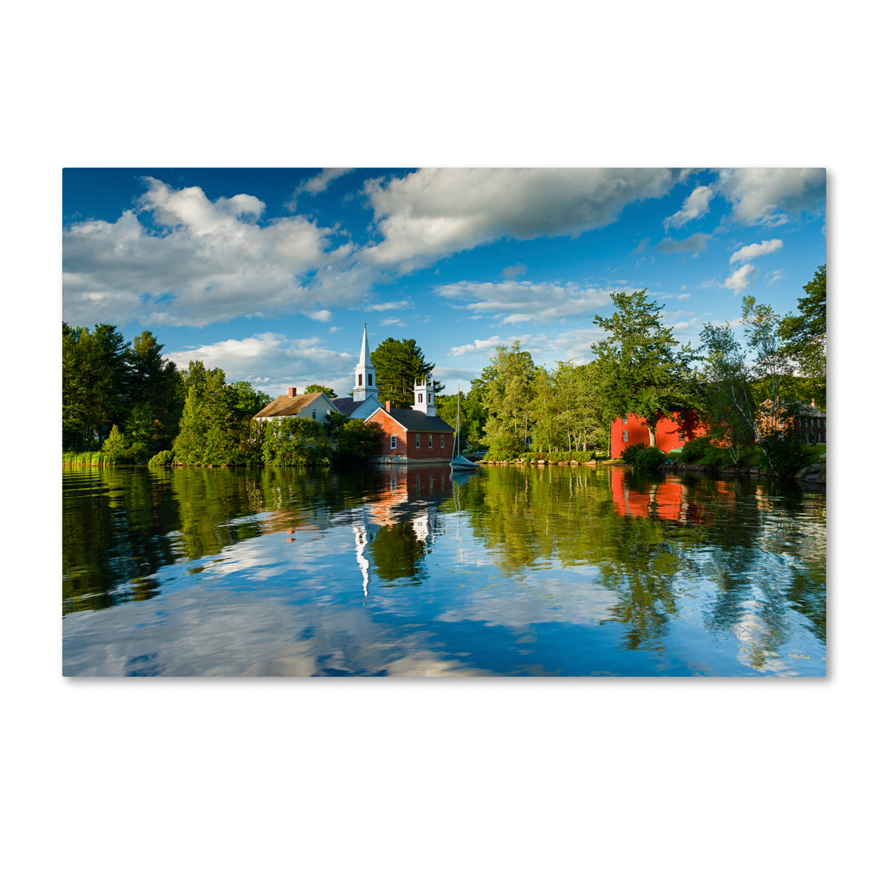Michael Blanchette Photography 'Old Town Reflection' Canvas Art 16 X 24