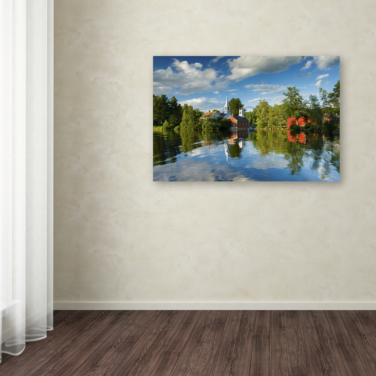 Michael Blanchette Photography 'Old Town Reflection' Canvas Art 16 X 24