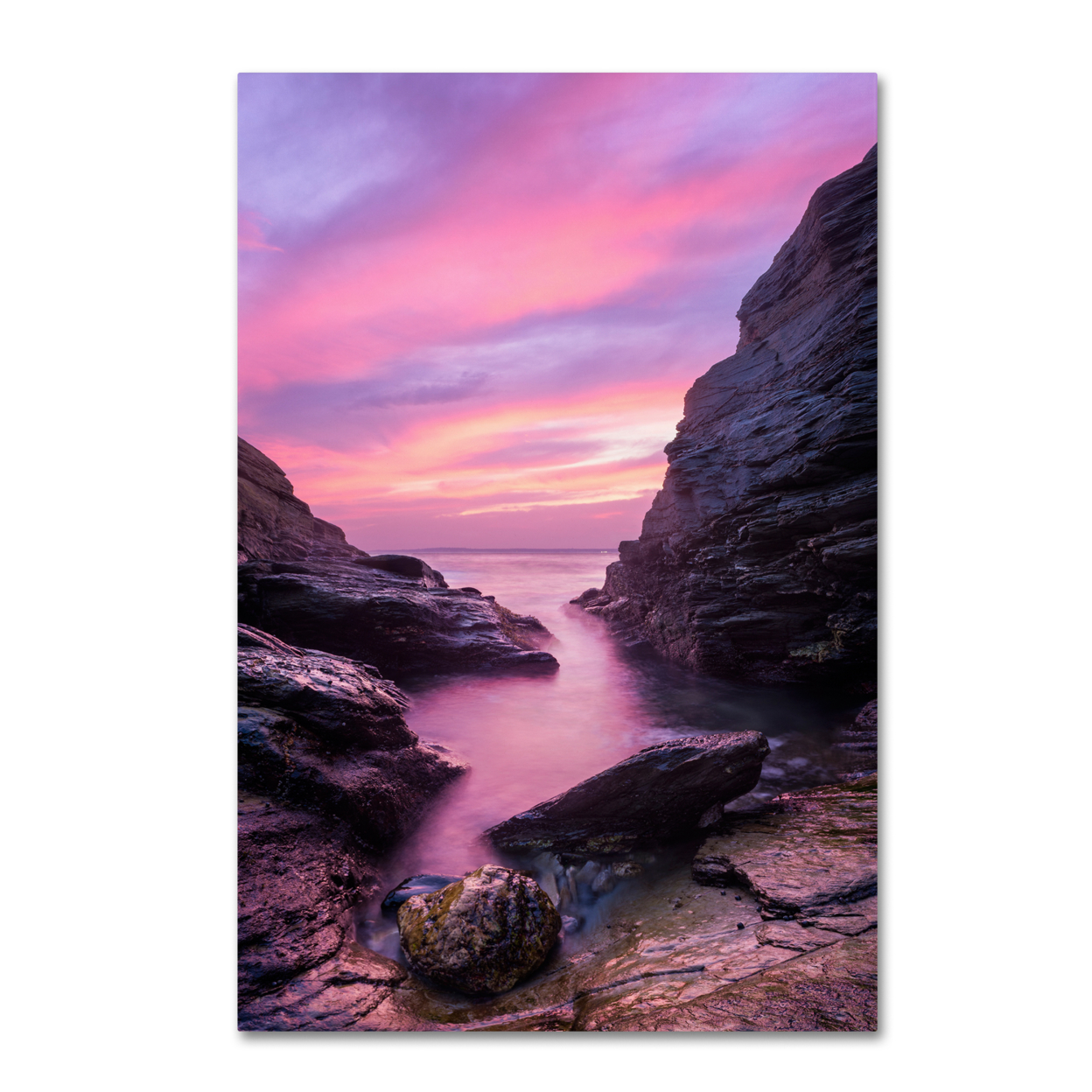 Michael Blanchette Photography 'Rosy Inlet' Canvas Art 16 X 24