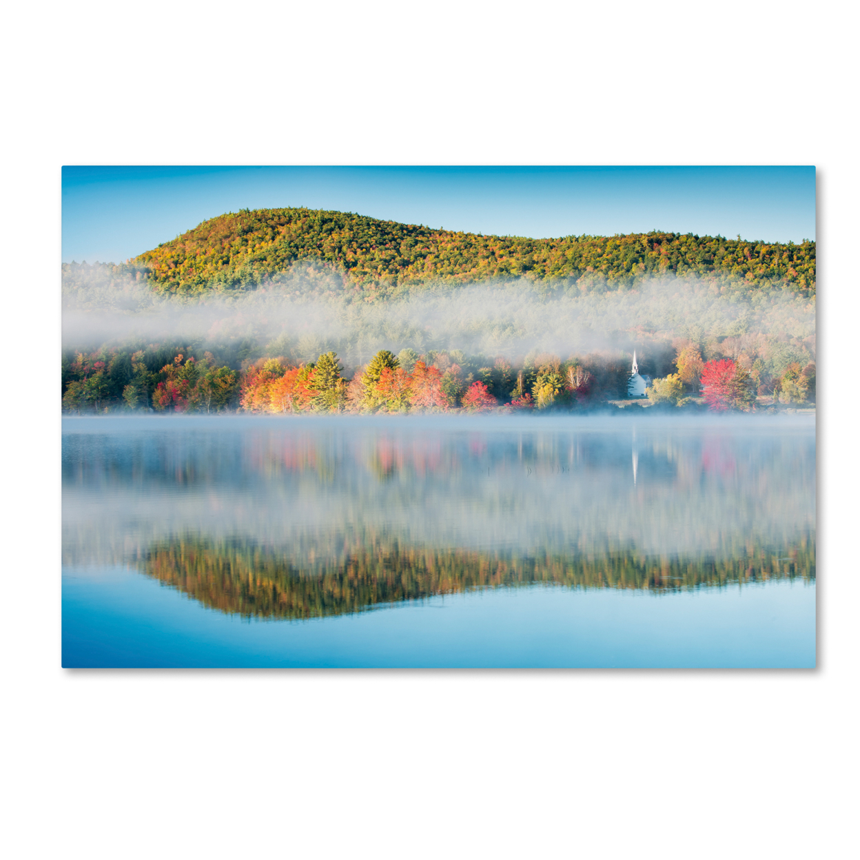 Michael Blanchette Photography 'Fog On Crystal Lake' Canvas Art 16 X 24