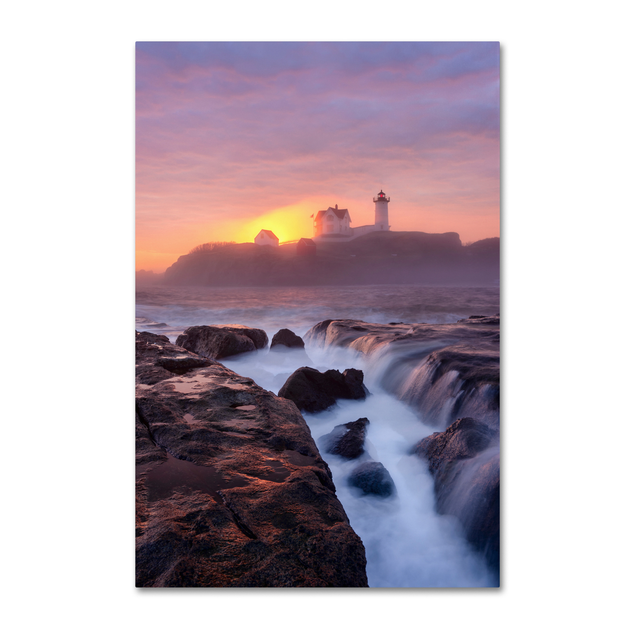 Michael Blanchette Photography 'Lighthouse On Fire' Canvas Art 16 X 24