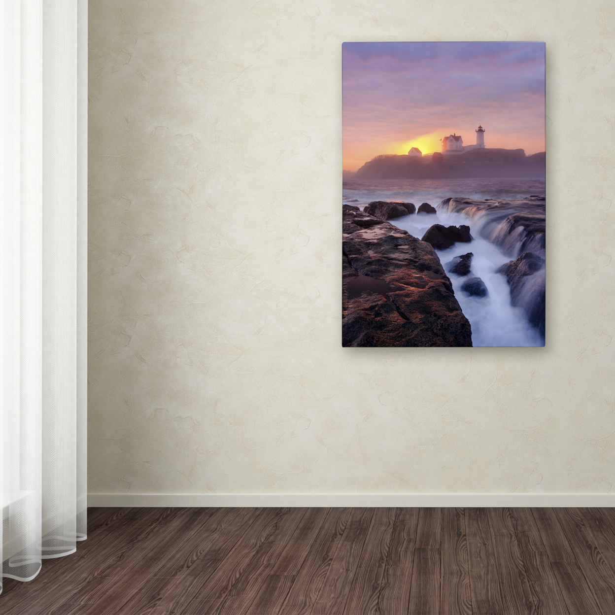 Michael Blanchette Photography 'Lighthouse On Fire' Canvas Art 16 X 24
