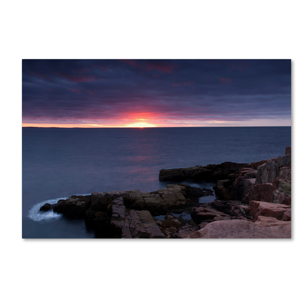 Michael Blanchette Photography 'Stormy Sunup' Canvas Art 16 X 24