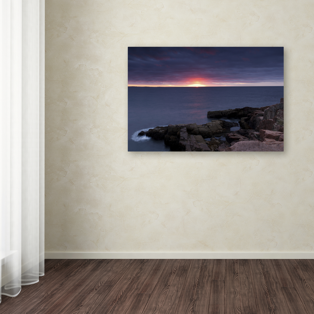 Michael Blanchette Photography 'Stormy Sunup' Canvas Art 16 X 24