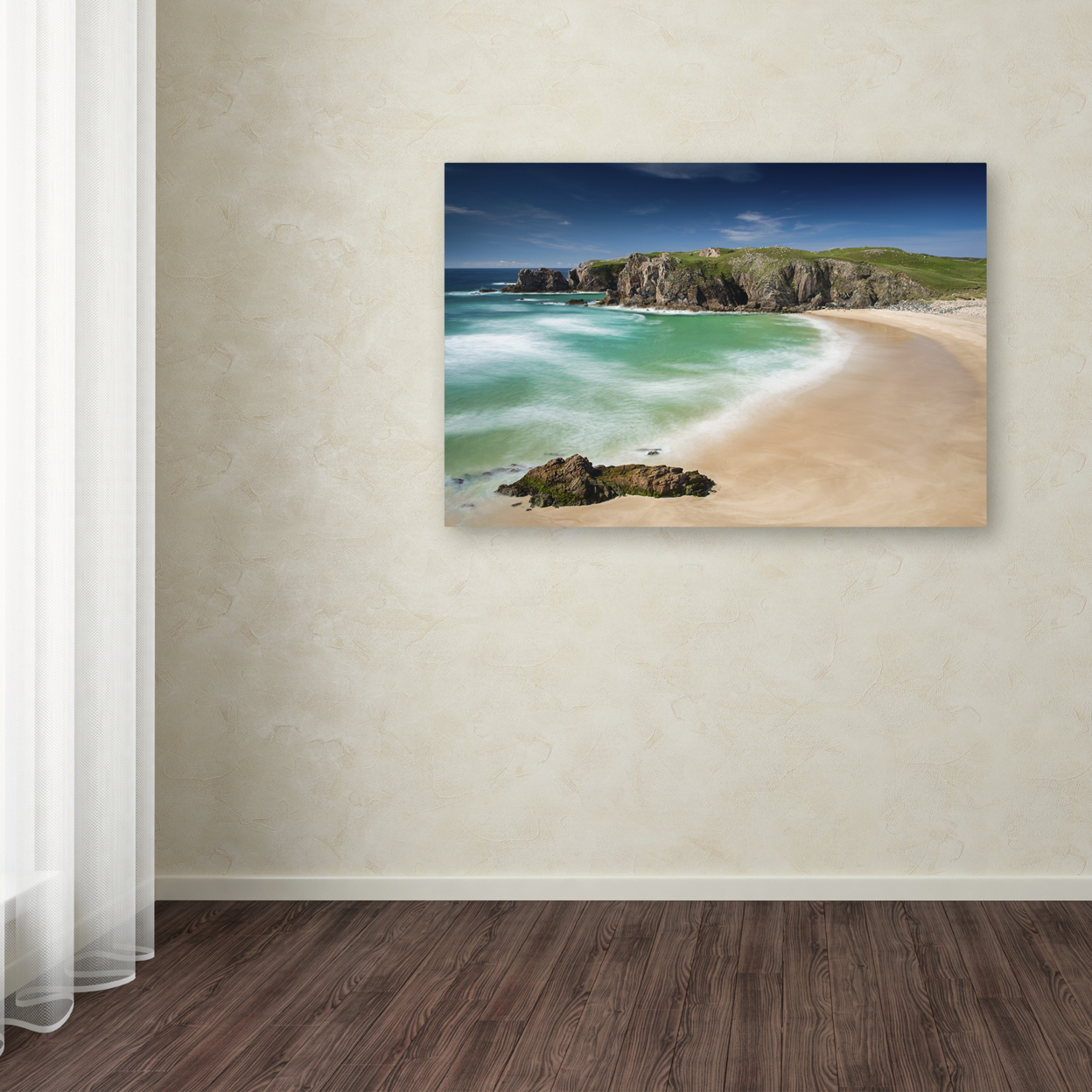 Michael Blanchette Photography 'Beach At Mangersta' Canvas Art 16 X 24