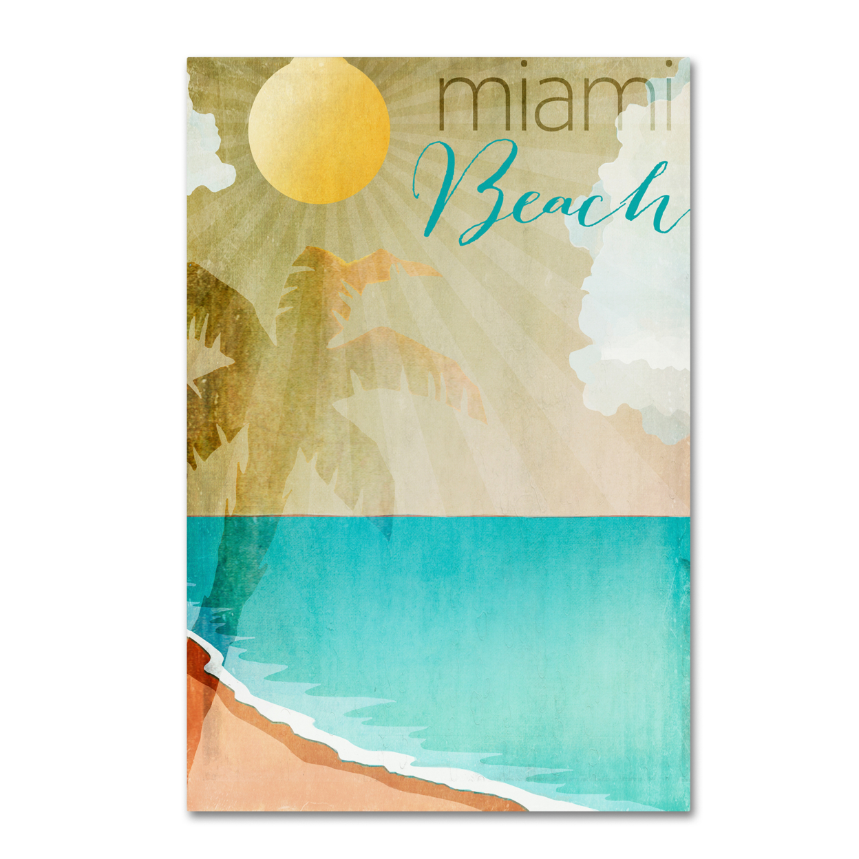 Color Bakery 'Miami Beach' Canvas Art 16 X 24