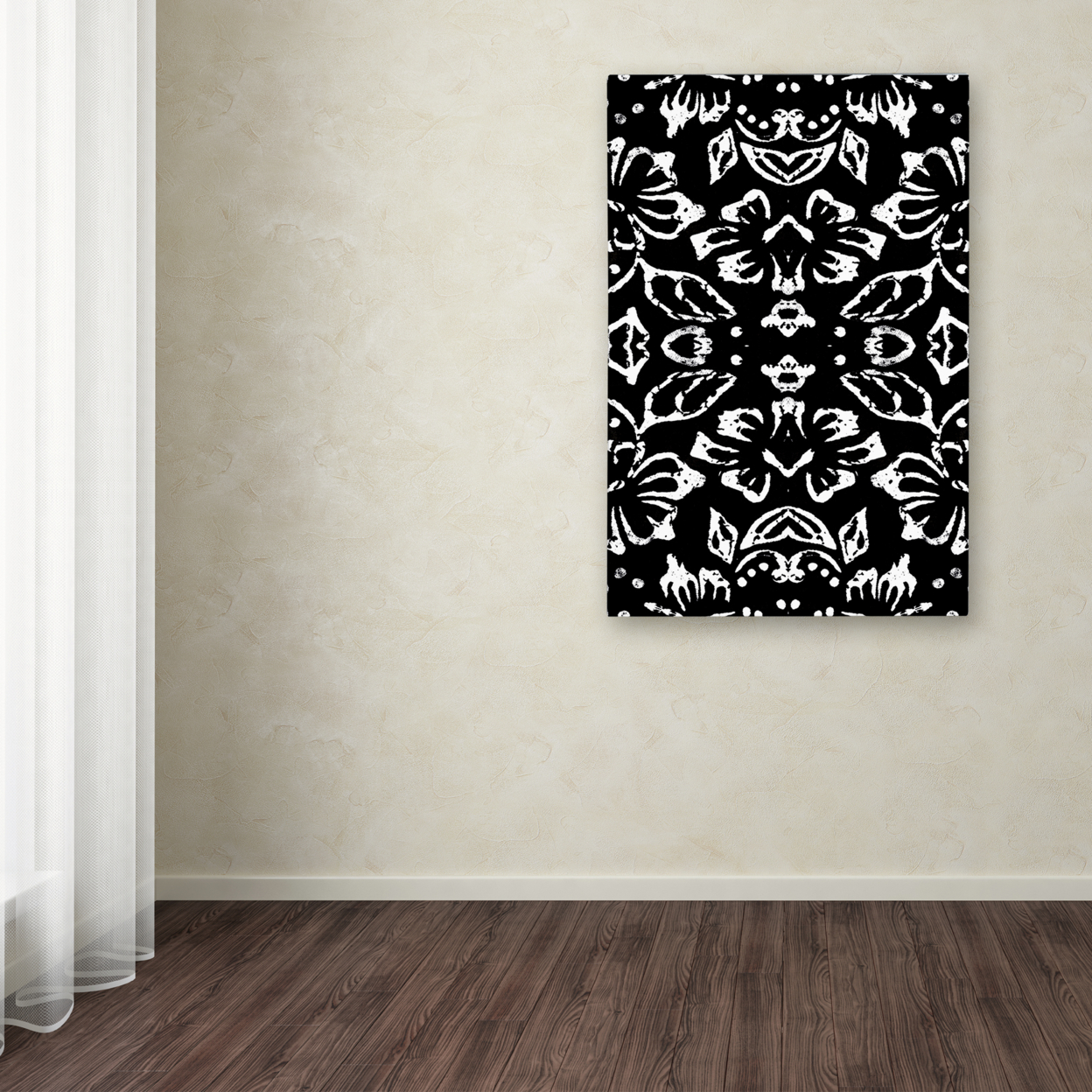 Color Bakery 'Black & White Pattern' Canvas Art 16 X 24