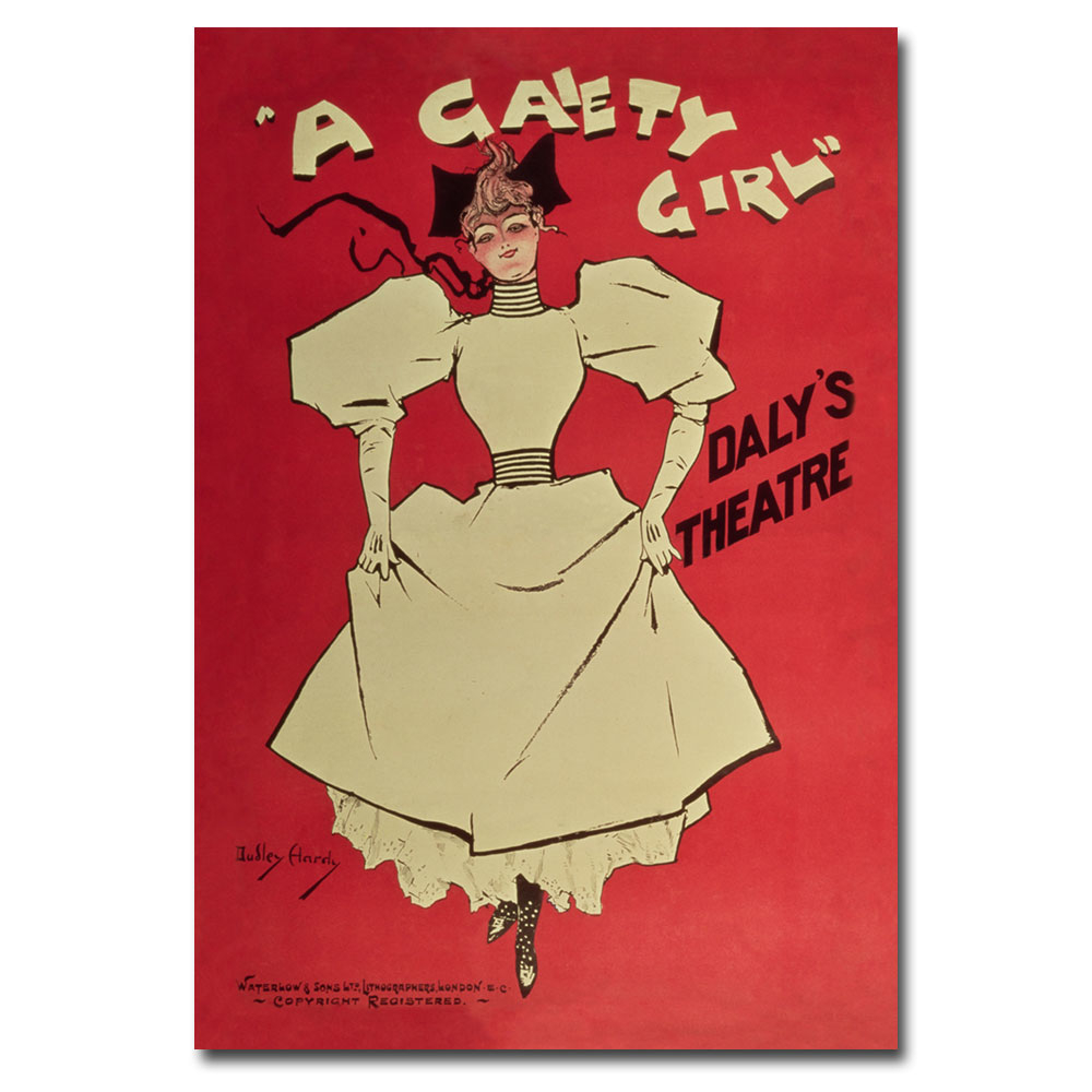 Dudley Hardy 'A Gaiety Girl' Canvas Art 16 X 24
