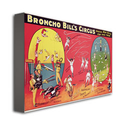 Broncho Bill's Circus Brimingham 1890s' Canvas Art 16 X 24