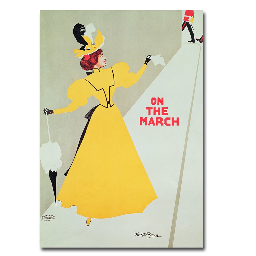 Alick Ritchie 'On The March' Canvas Art 16 X 24