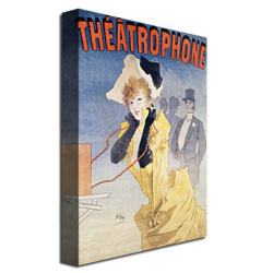 Jules Cheret 'Theatrophone' Canvas Art 16 X 24