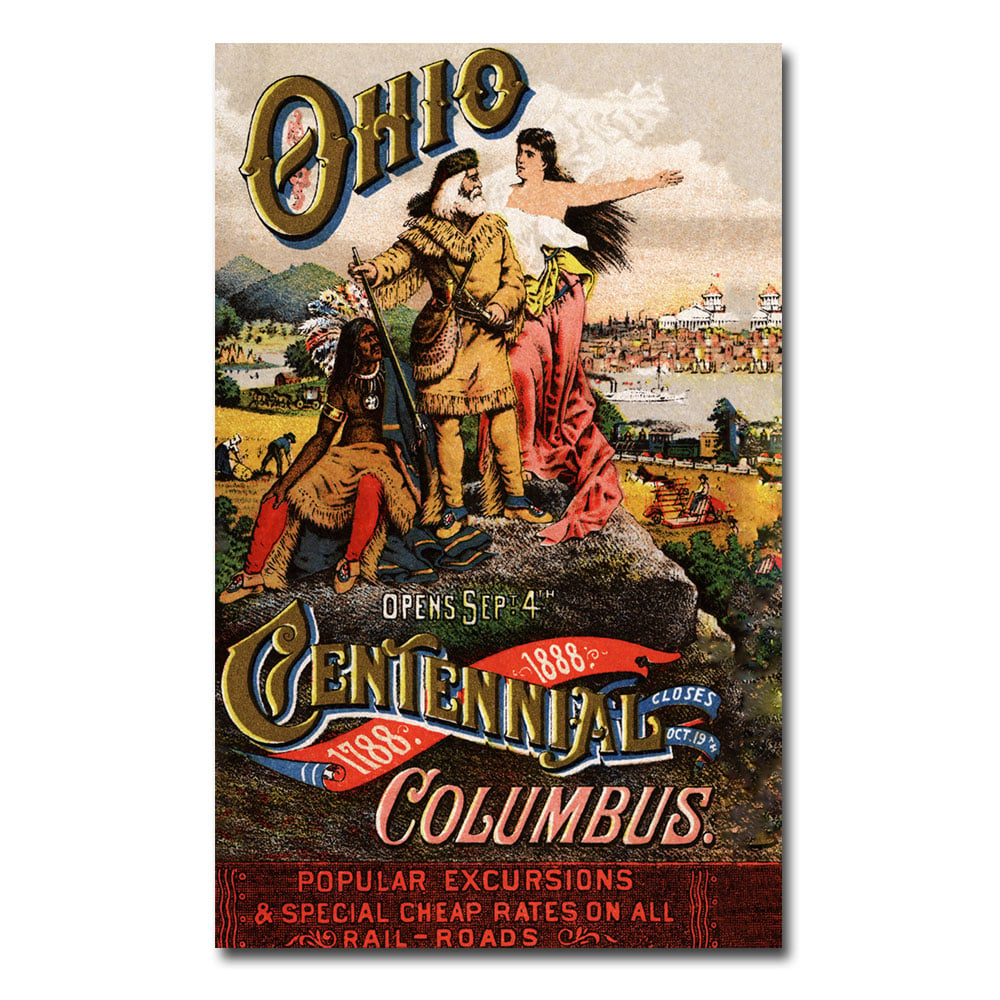 Ohio Central Exposition' 1888' Canvas Art 16 X 24