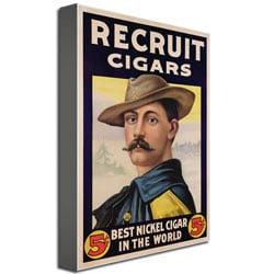 Recruit Cigars 1899' Canvas Art 16 X 24