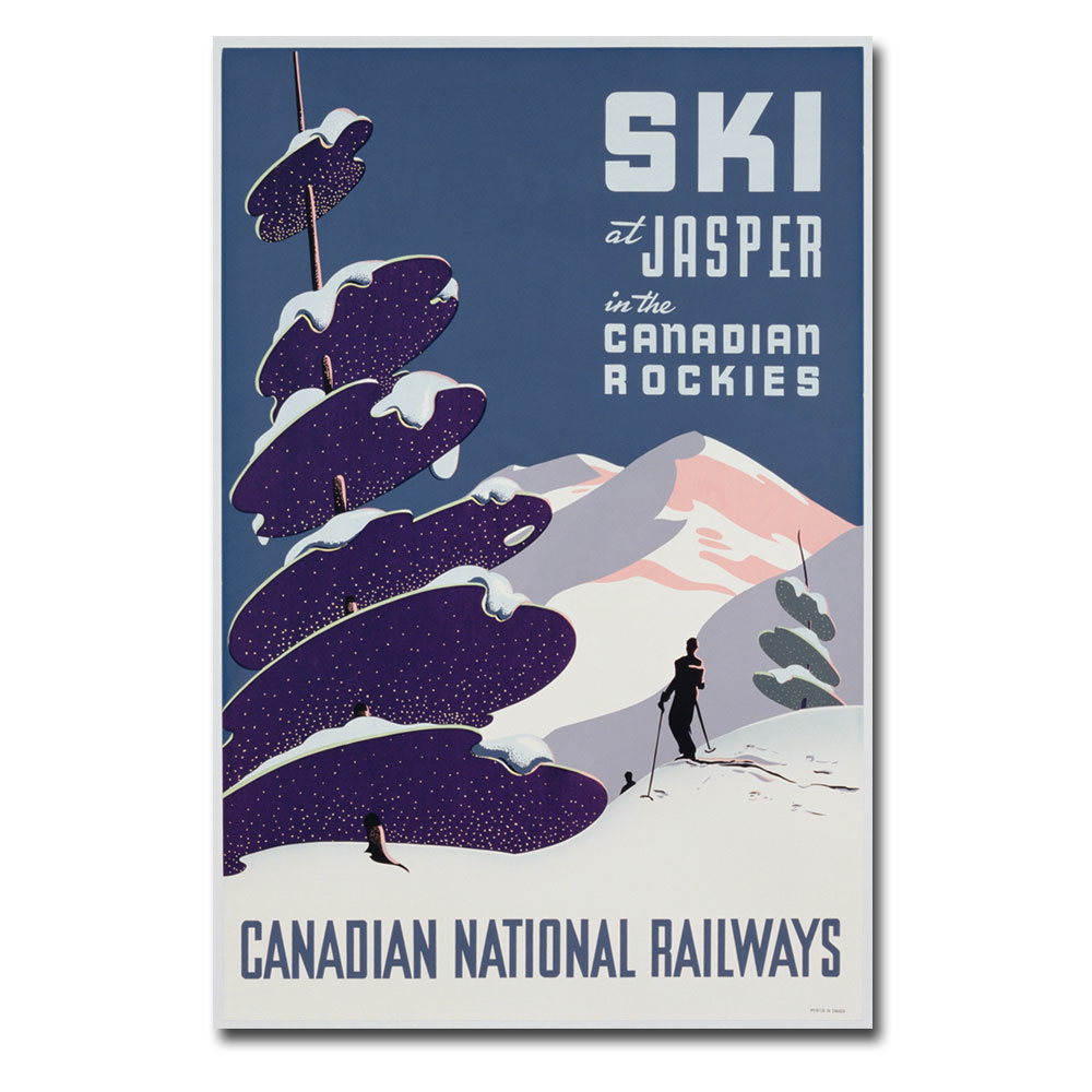 Canadian Ski Resort Jasper' Canvas Art 16 X 24