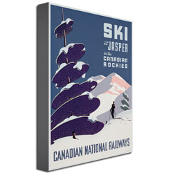 Canadian Ski Resort Jasper' Canvas Art 16 X 24