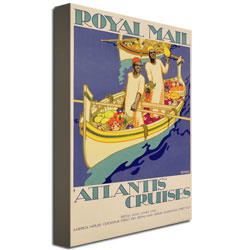 Kenneth Shoesmith 'Atlantis Cruises 1930' Canvas Art 16 X 24