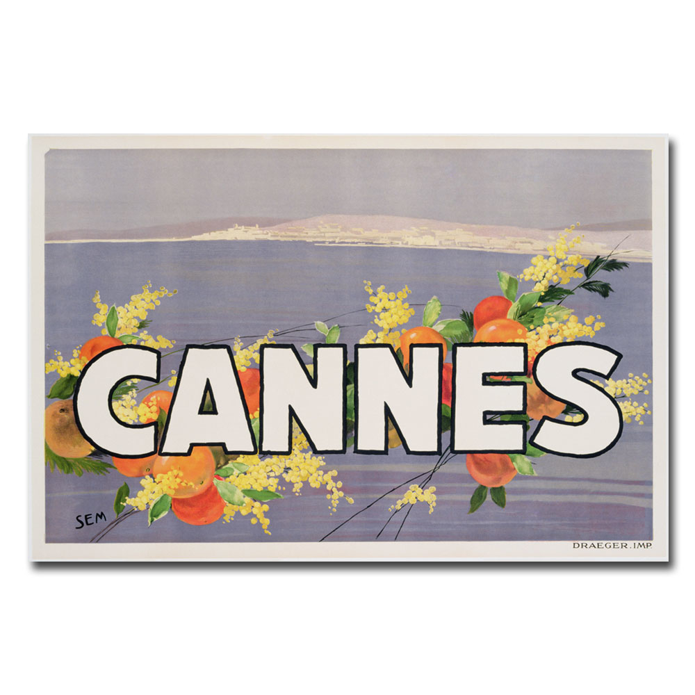 Georges Goursat 'Cannes 1930s' Canvas Art 16 X 24