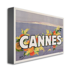 Georges Goursat 'Cannes 1930s' Canvas Art 16 X 24