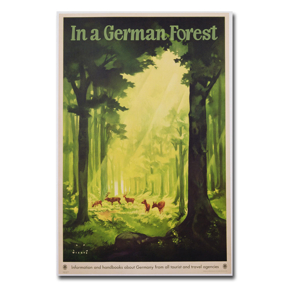 Jupp Wiertz 'In A German Forest 1935' Canvas Art 16 X 24