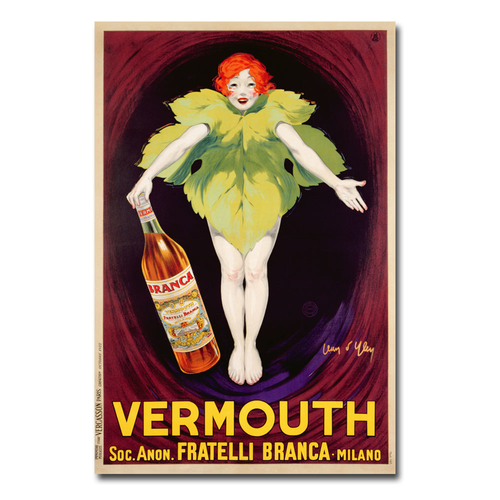 Jean D'Ylen 'Fatelli Branca Vermouth 1922' Canvas Art 16 X 24