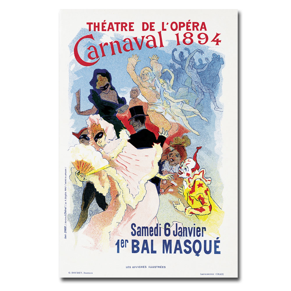 Jules Cheret 'Theatre De L'Opera 1894' Canvas Art 16 X 24