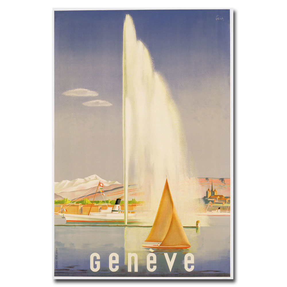 Fehr 'Geneva 1937' Canvas Art 16 X 24