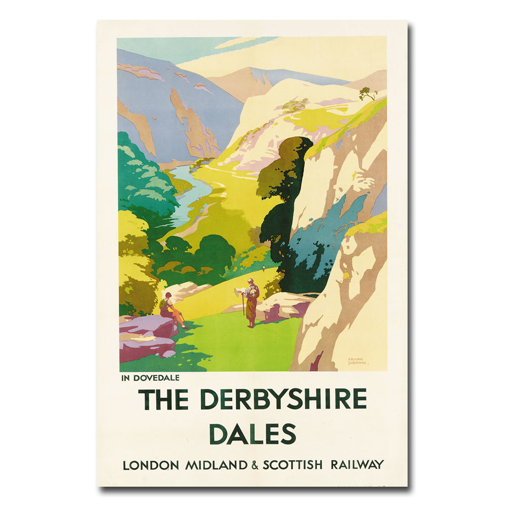 Frank Sherwin 'The Derbyshire Dales' Canvas Art 16 X 24