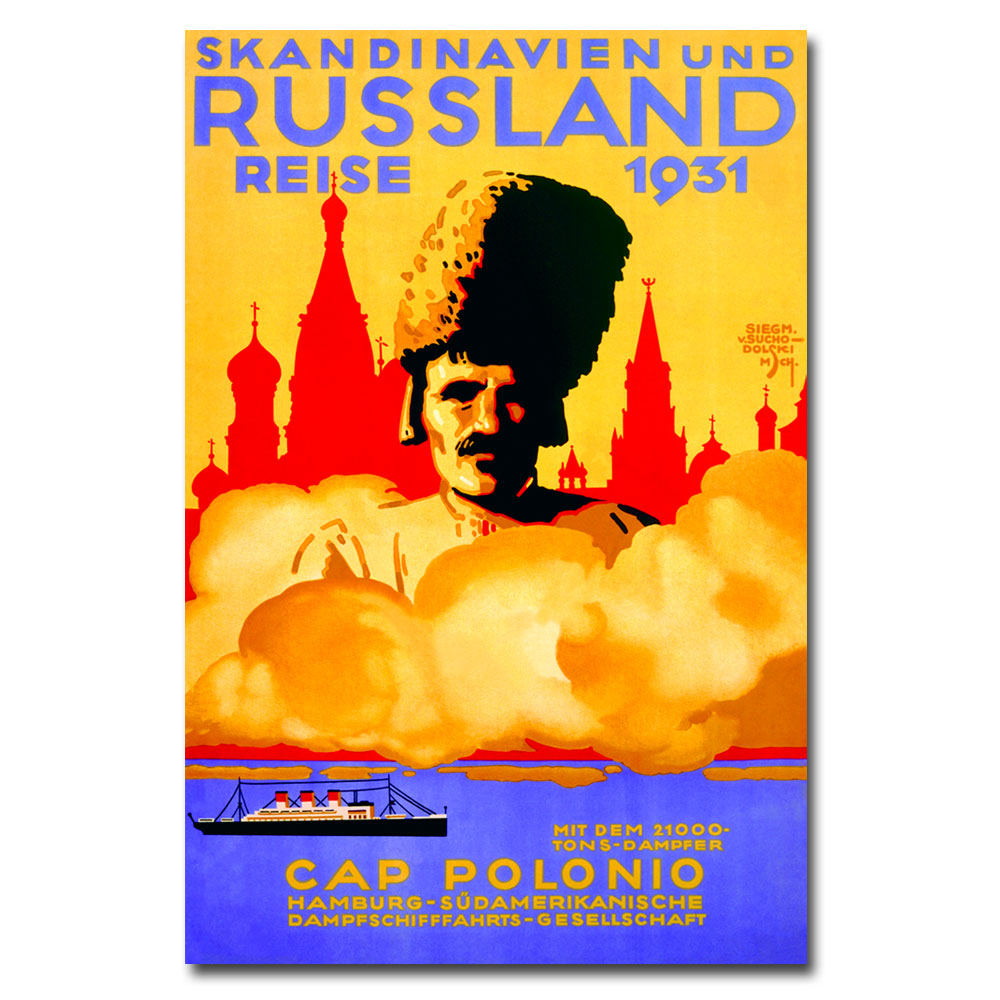 Sigmund Von Kuchodolski 'Scandinavia & Russia Cruises' Art