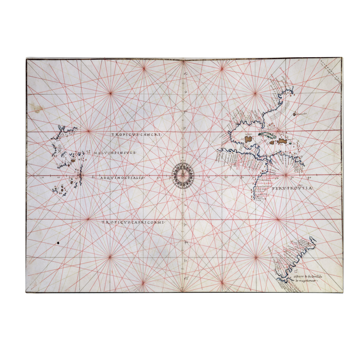 Nautical Chart Of The Pacific Ocean 1500's' Canvas Art 16 X 24