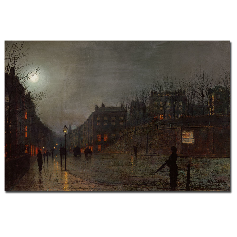 John Grimshaw 'Going Home At Dusk 1882' Canvas Art 16 X 24