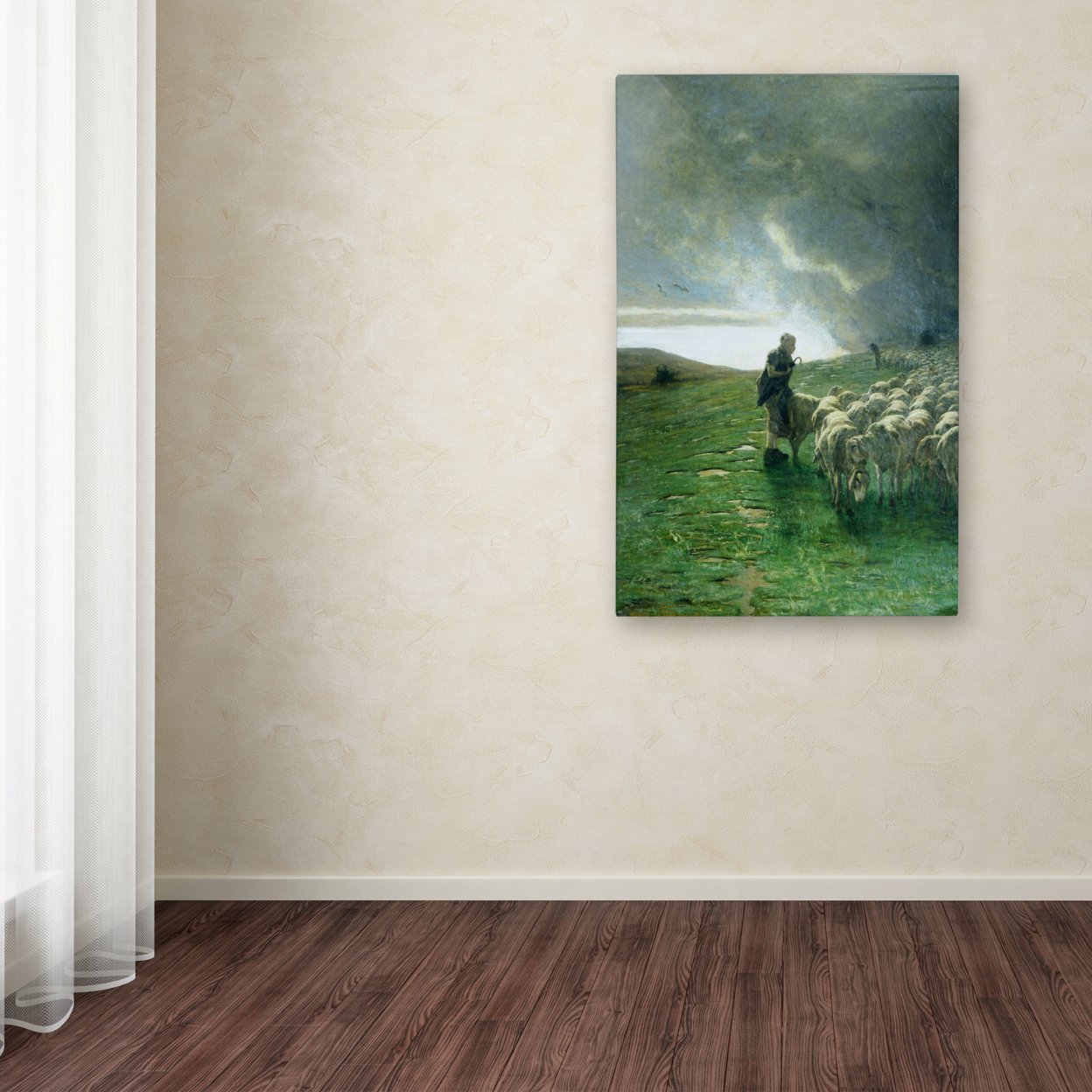 Giovanni Segantini 'After Storm' Canvas Art 16 X 24