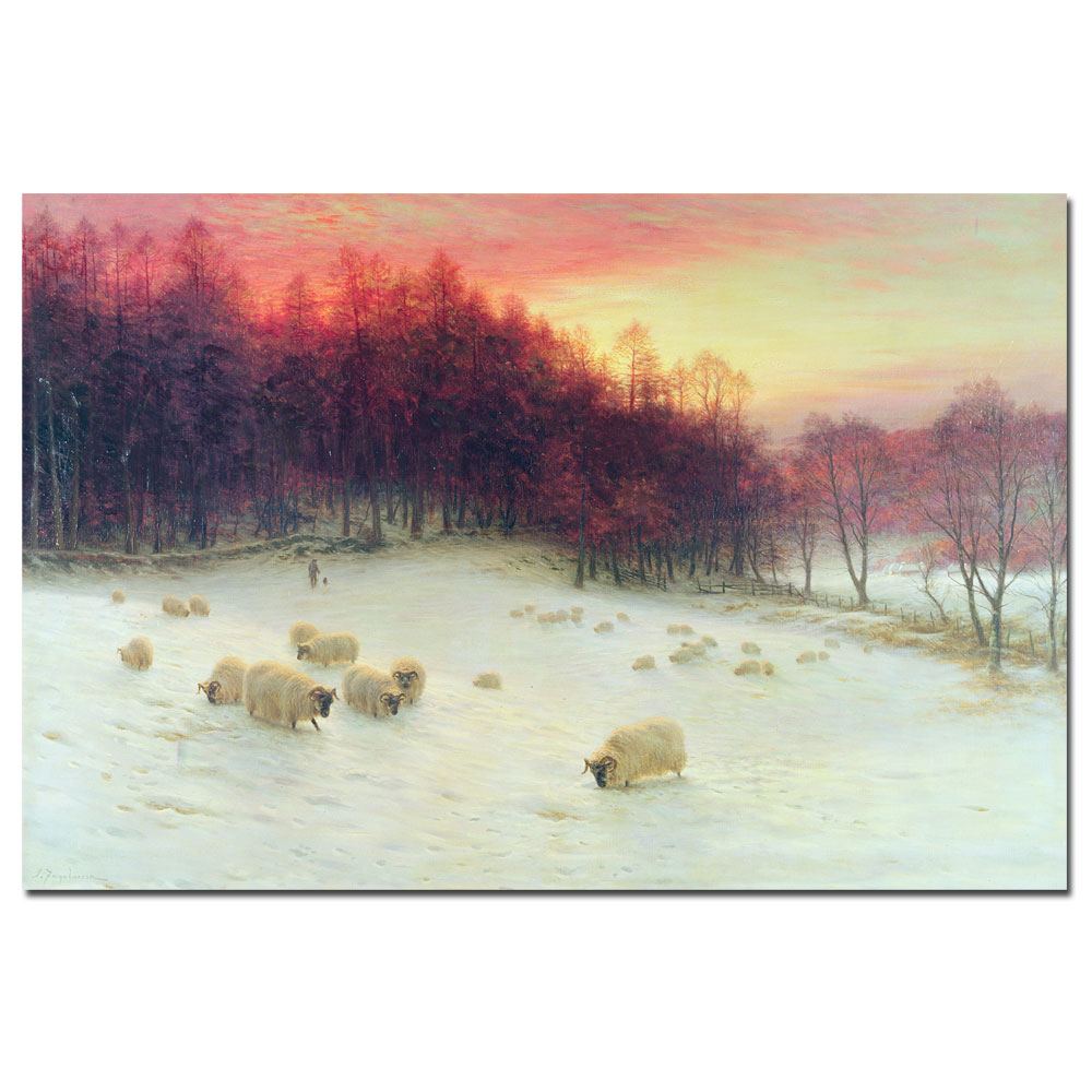 Joseph Farquharson 'Glowing Evening Hours In The West' Canvas Art 16 X 24