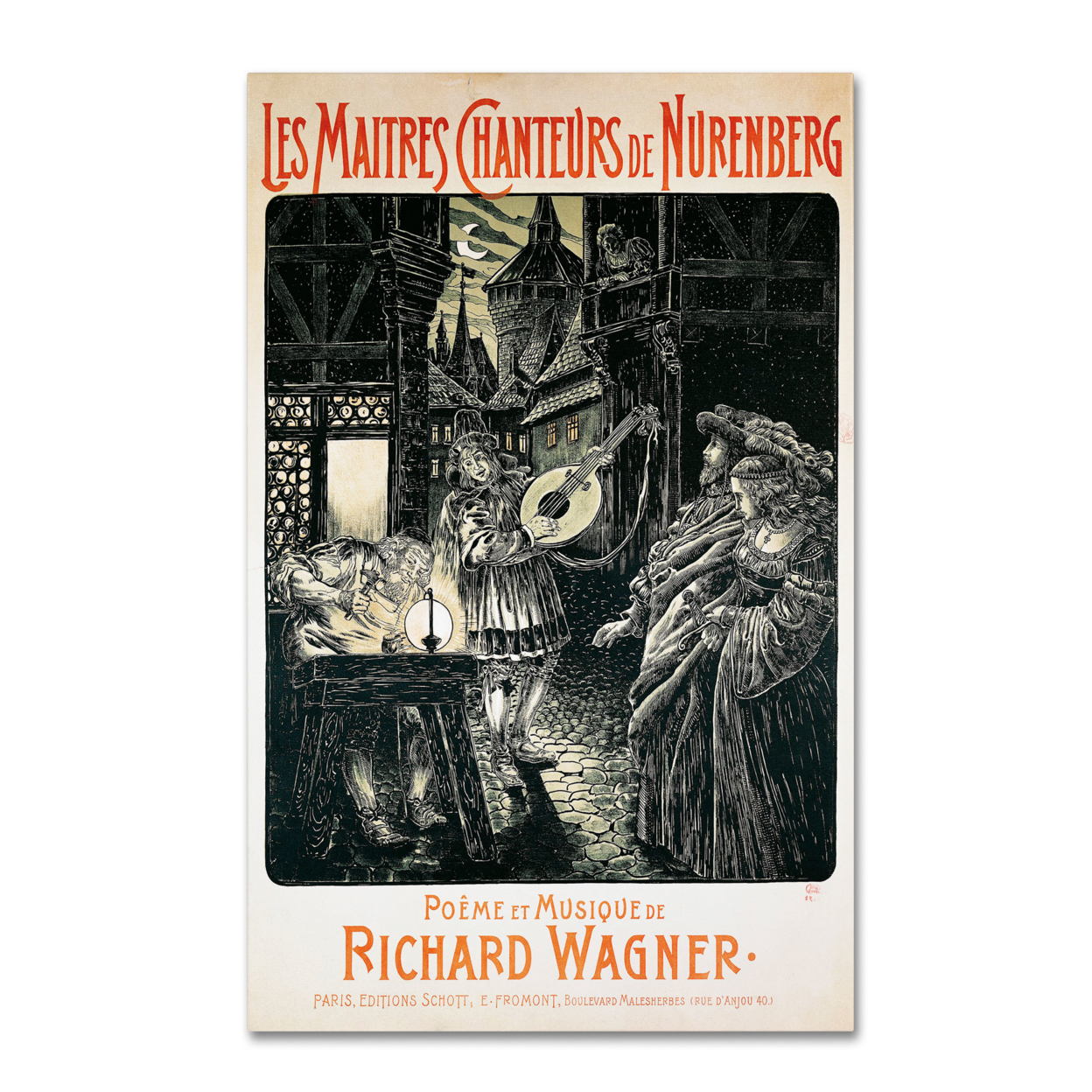 Richard Wagner 'The Mastersingers Of Nuremberg' Canvas Art 16 X 24