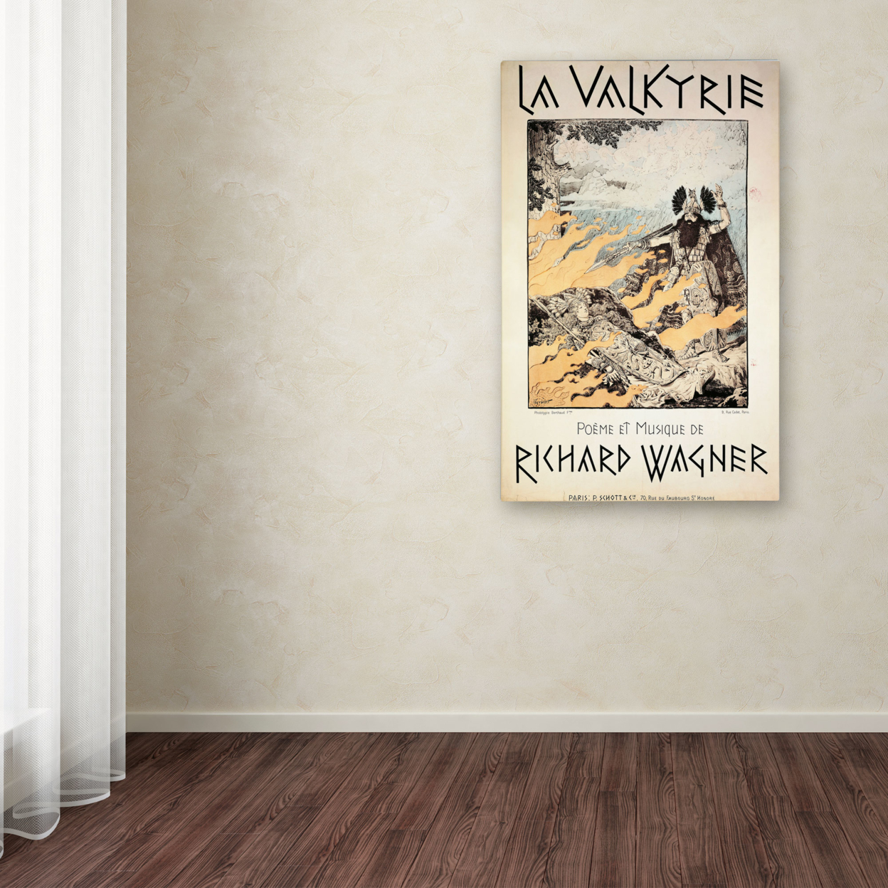Richard Wagner 'Poster Of The Valkyrie' Canvas Art 16 X 24