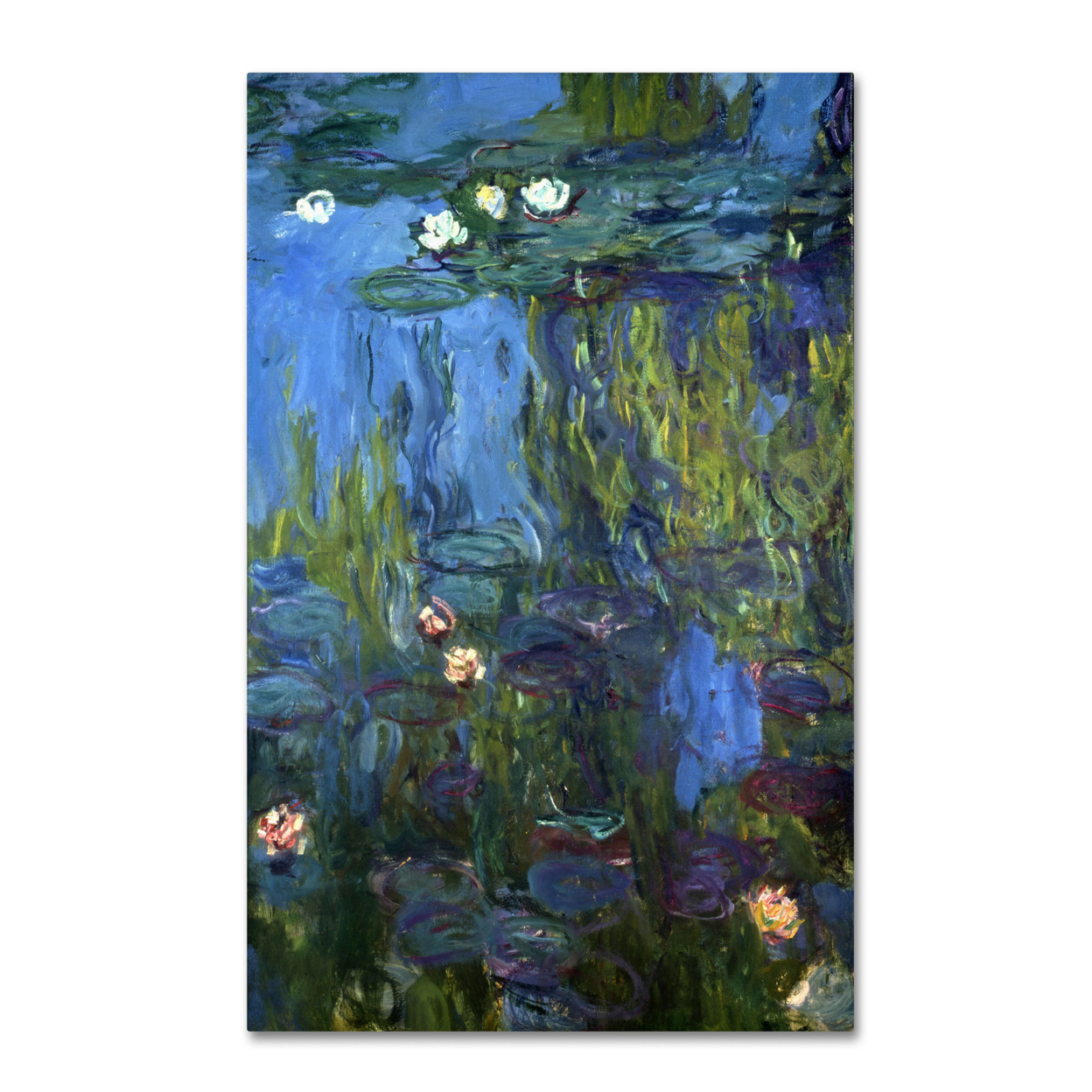Claude Monet 'Nympheas 1914-17' Canvas Art 16 X 24
