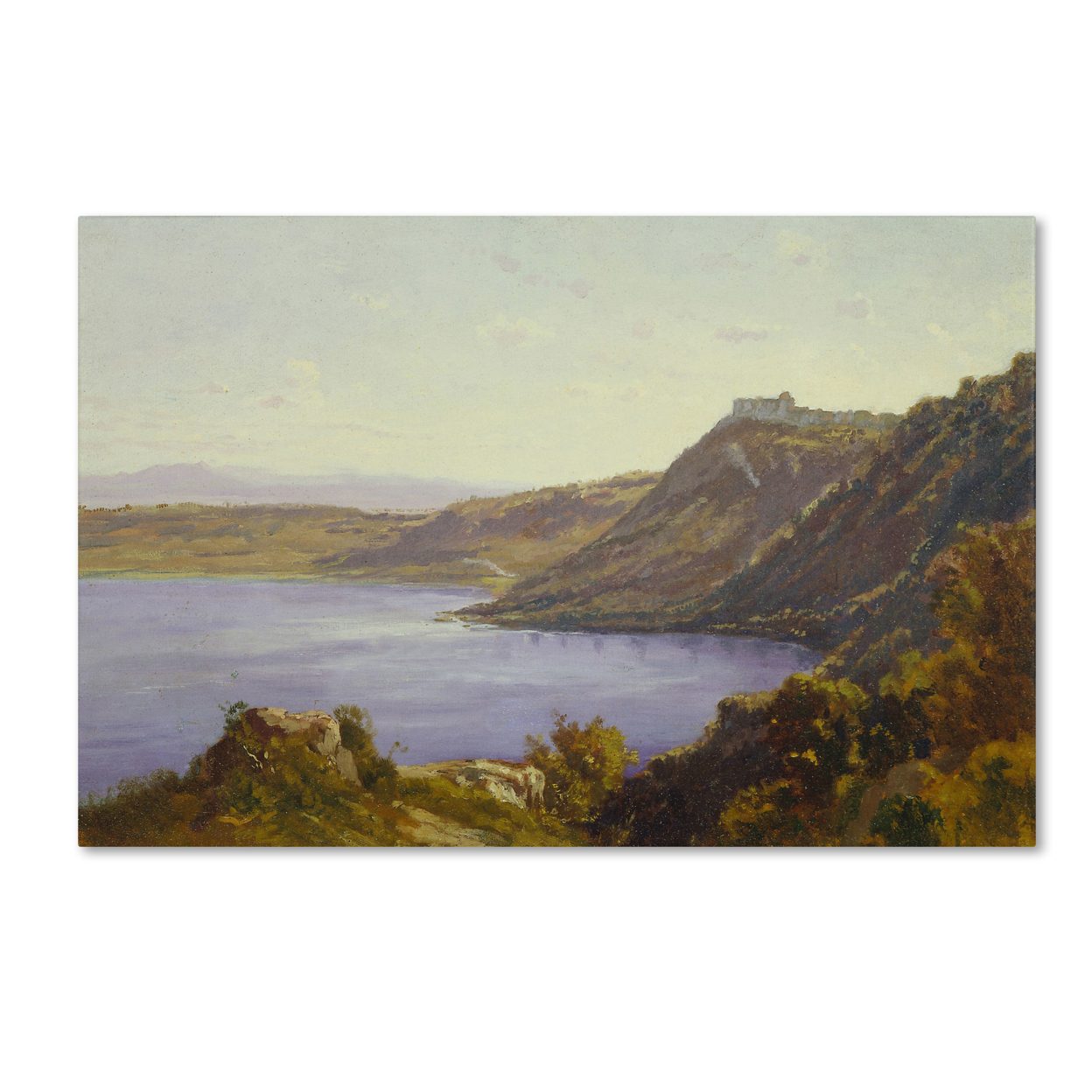 Antoine Joinville 'The Albano Lake' Canvas Art 16 X 24