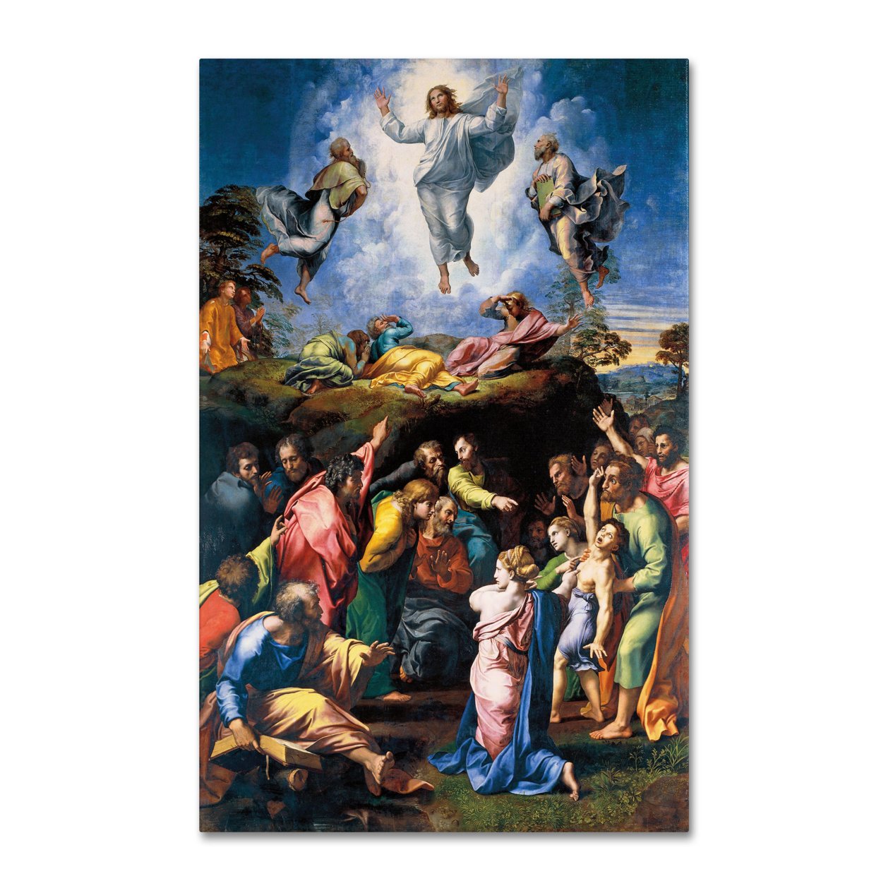 Raphael 'The Transfiguration 1519-20' Canvas Art 16 X 24