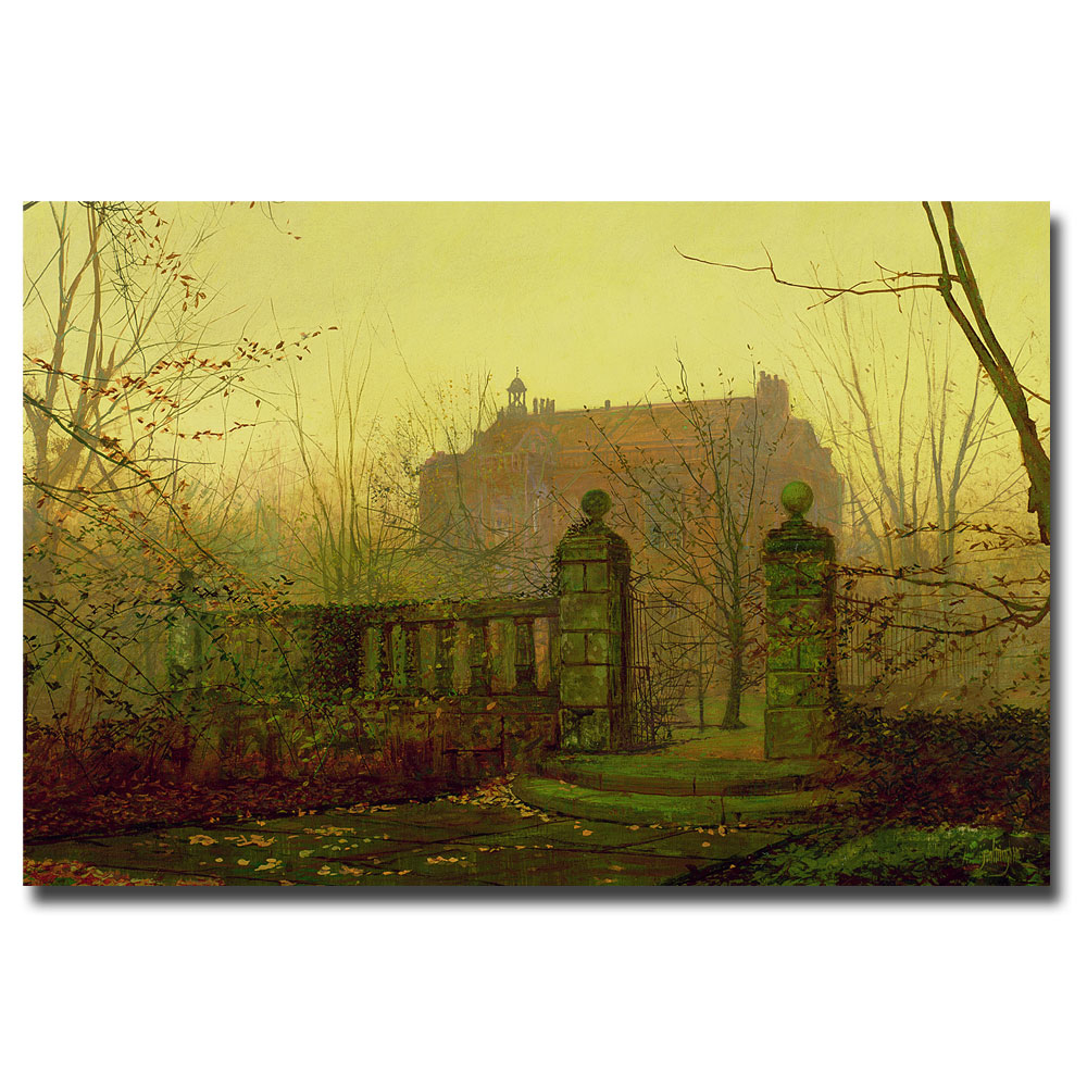 John Atkinson Grimshaw 'Autumn Morning' Canvas Art 16 X 24