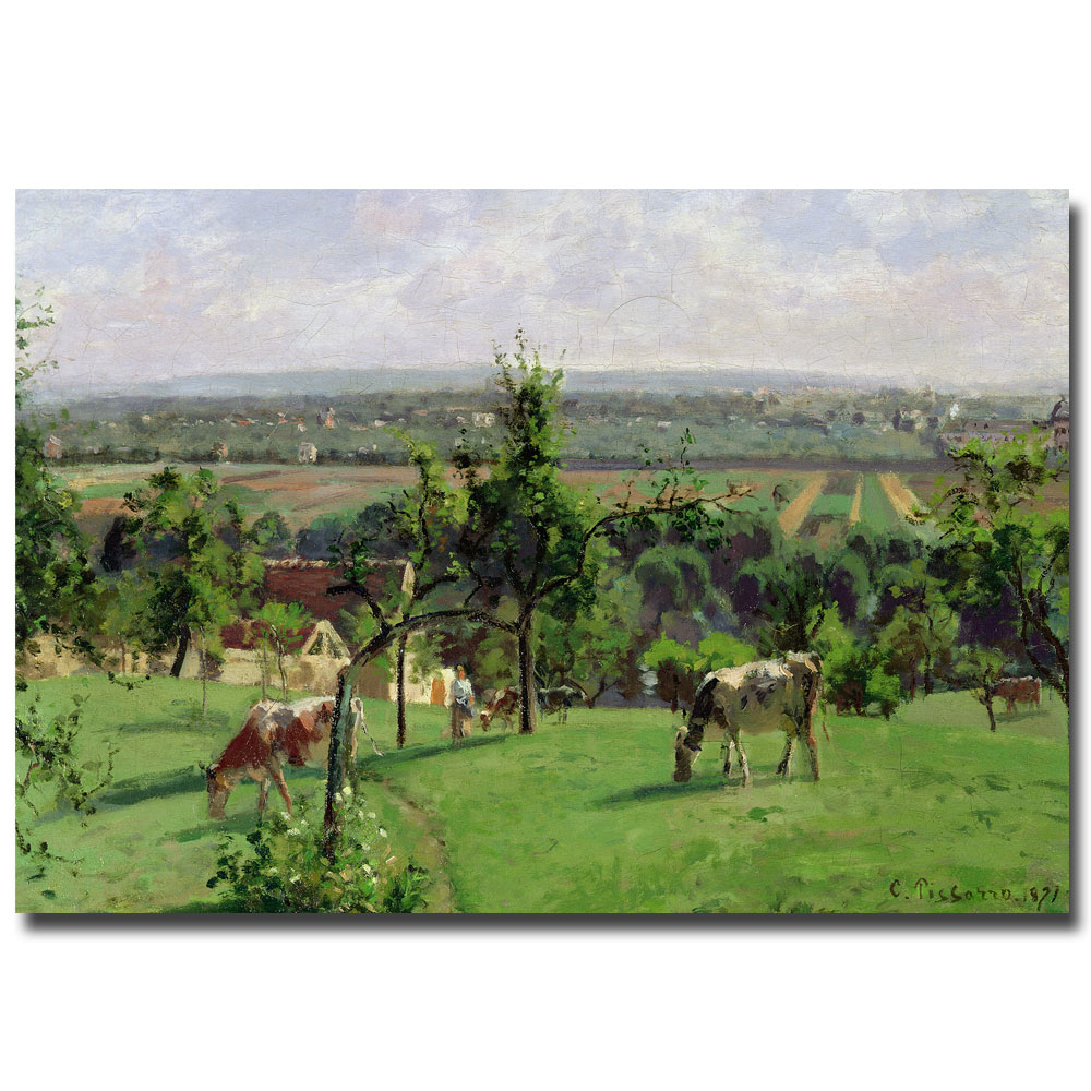 Camille Pissarro 'Hillside Of Vesinet, 1871' Canvas Art 16 X 24
