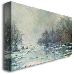 Claude Monet 'The Break Up At Vetheuil, 1883' Canvas Art 16 X 24