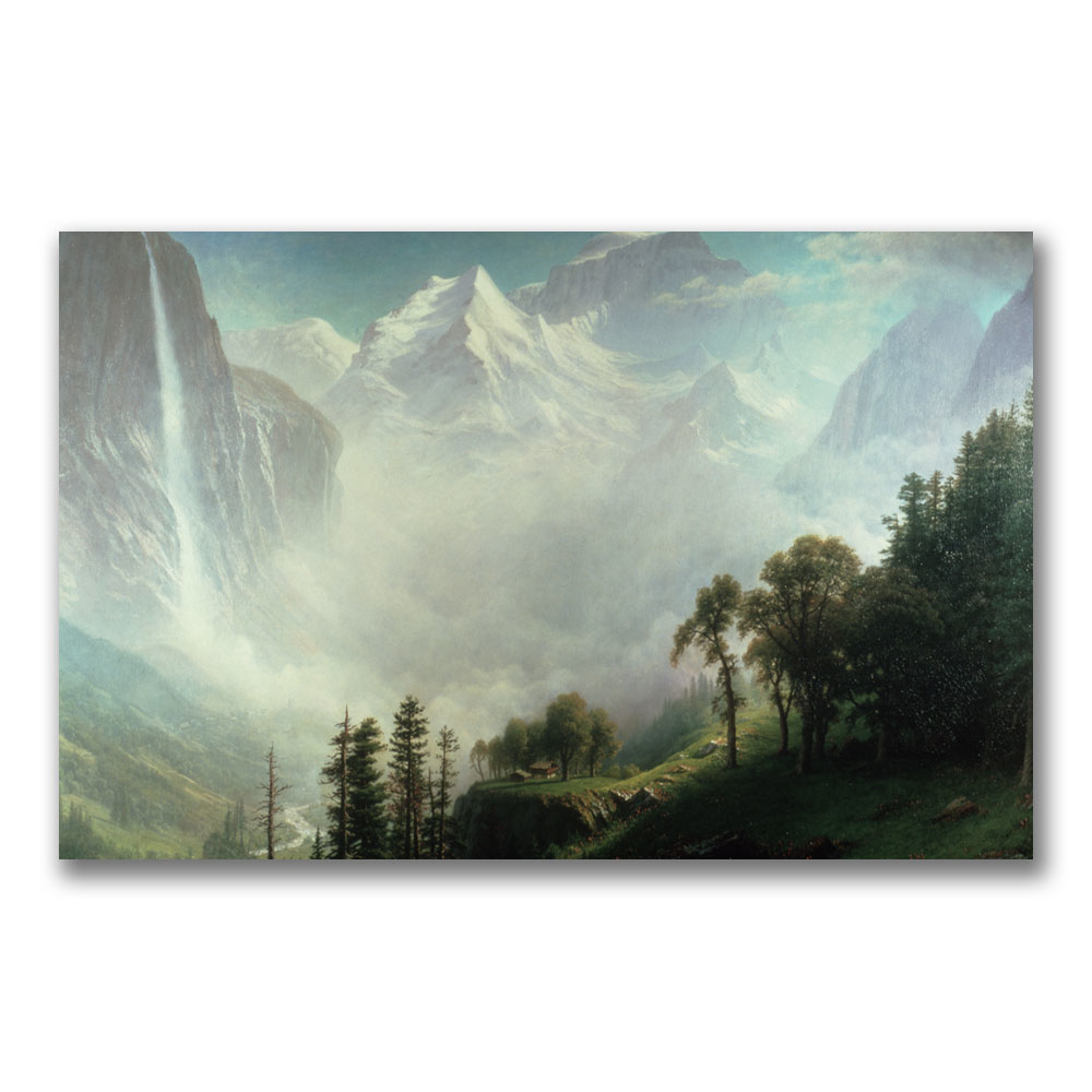 Albert Biersdant 'Majesty Of The Mountains' Canvas Art 16 X 24