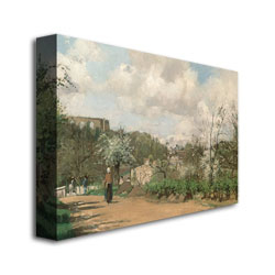 Camille Pissaro 'View From Louveciennes' Canvas Art 16 X 24