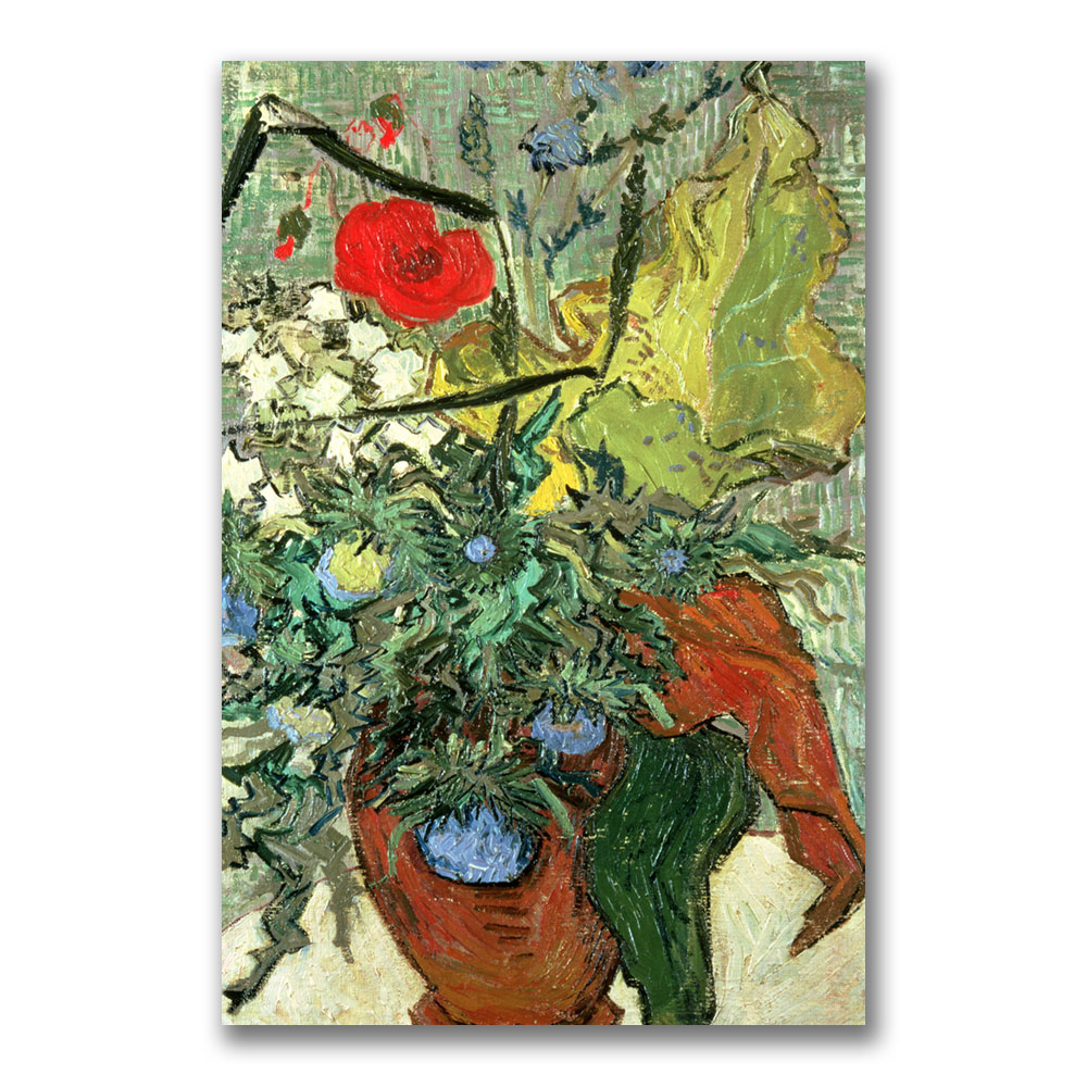 Vincent Van Gogh 'Bouquet Of Wild Flowers' Canvas Art 16 X 24