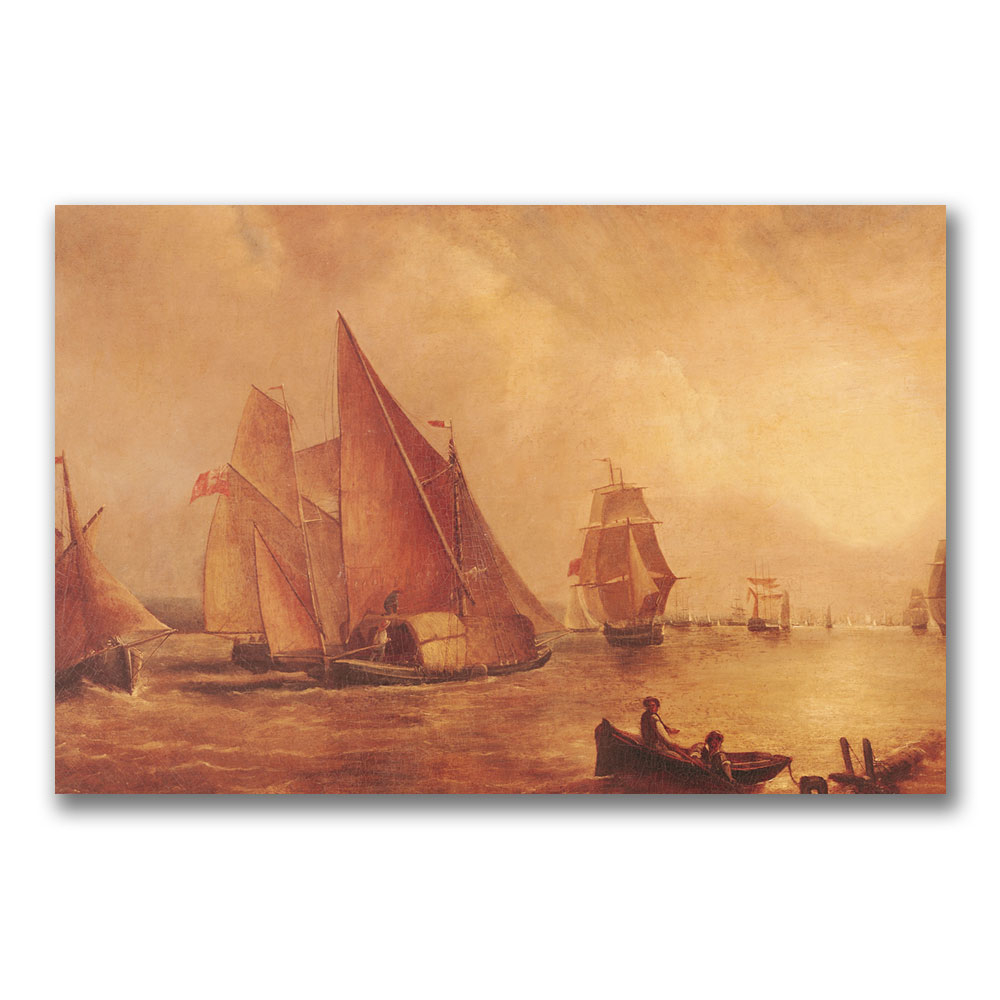 Joseph Turner 'Estuary Of The Thames' Canvas Art 16 X 24