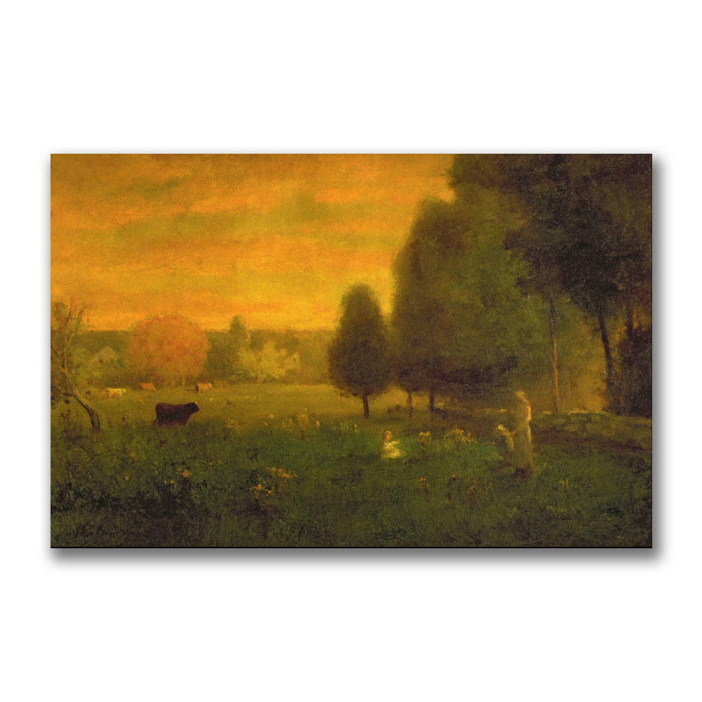 George Inness 'Sundown Brillance' Canvas Art 16 X 24