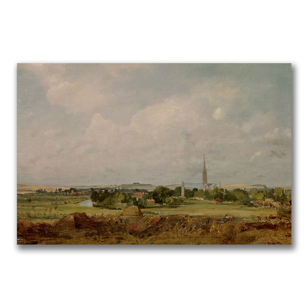 John Constable 'View Of Salisbury' Canvas Art 16 X 24
