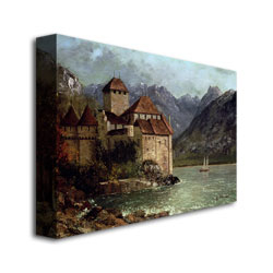 Gustave Courbet 'The Chateau De Chillon' Canvas Art 16 X 24